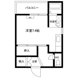 北吉田駅 徒歩7分 2階の物件間取画像